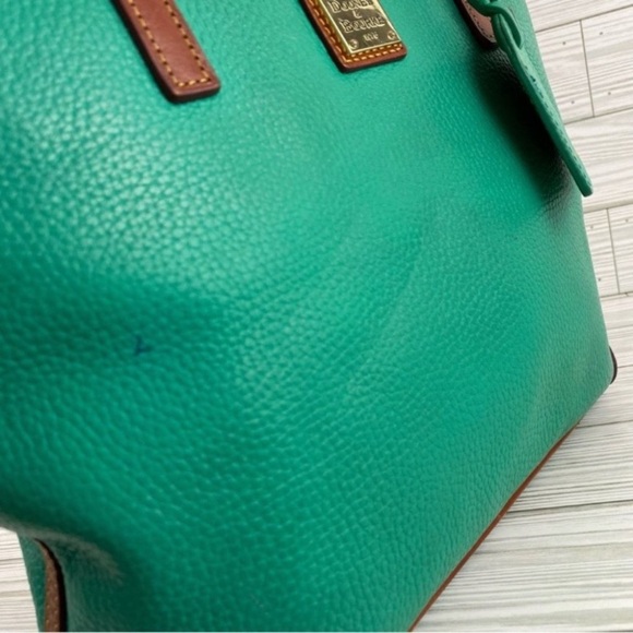 Dooney & Bourke Charleston Spearmint Pebble Shopper Tote Bag - Picture 7 of 13